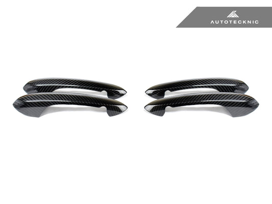 AutoTecknic Dry Carbon Door Handle Trim Set - G20 3-Series