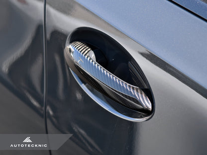 AutoTecknic Dry Carbon Door Handle Trim Set - G20 3-Series