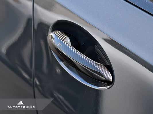 AutoTecknic Dry Carbon Door Handle Trim Set - G20 3-Series