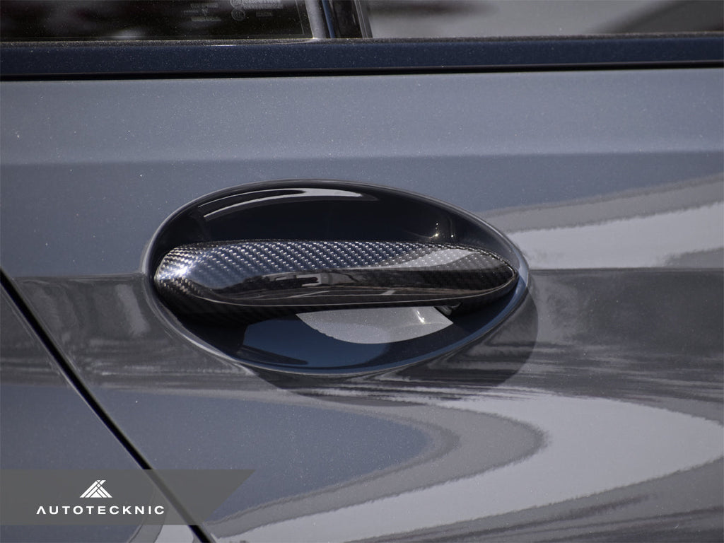 AutoTecknic Dry Carbon Door Handle Trim Set - BMW F90 M5