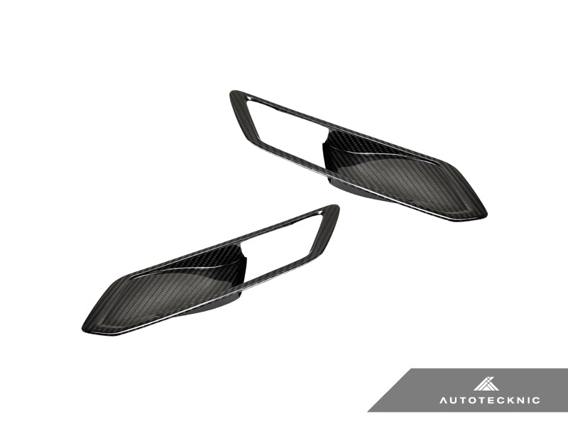 AutoTecknic Dry Carbon Interior Door Handle Trim Set - G20 3-Series