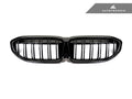 AutoTecknic Dual-Slats Gloss Black Front Grille - G20 3-Series Pre-LCI
