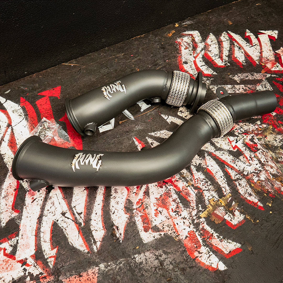 Rvng (F80/F82/F87) S55 3.5' XL Flow Series Catless Downpipes | House of Apex - House of Apex