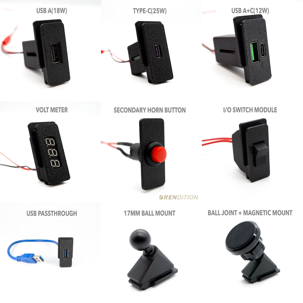 BMW E30 FRONT USB CHARGING MODULES