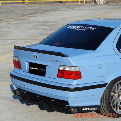 BMW E36 CARBON FIBER DUCKTAIL / REAR SPOILER KIT / REAR WING
