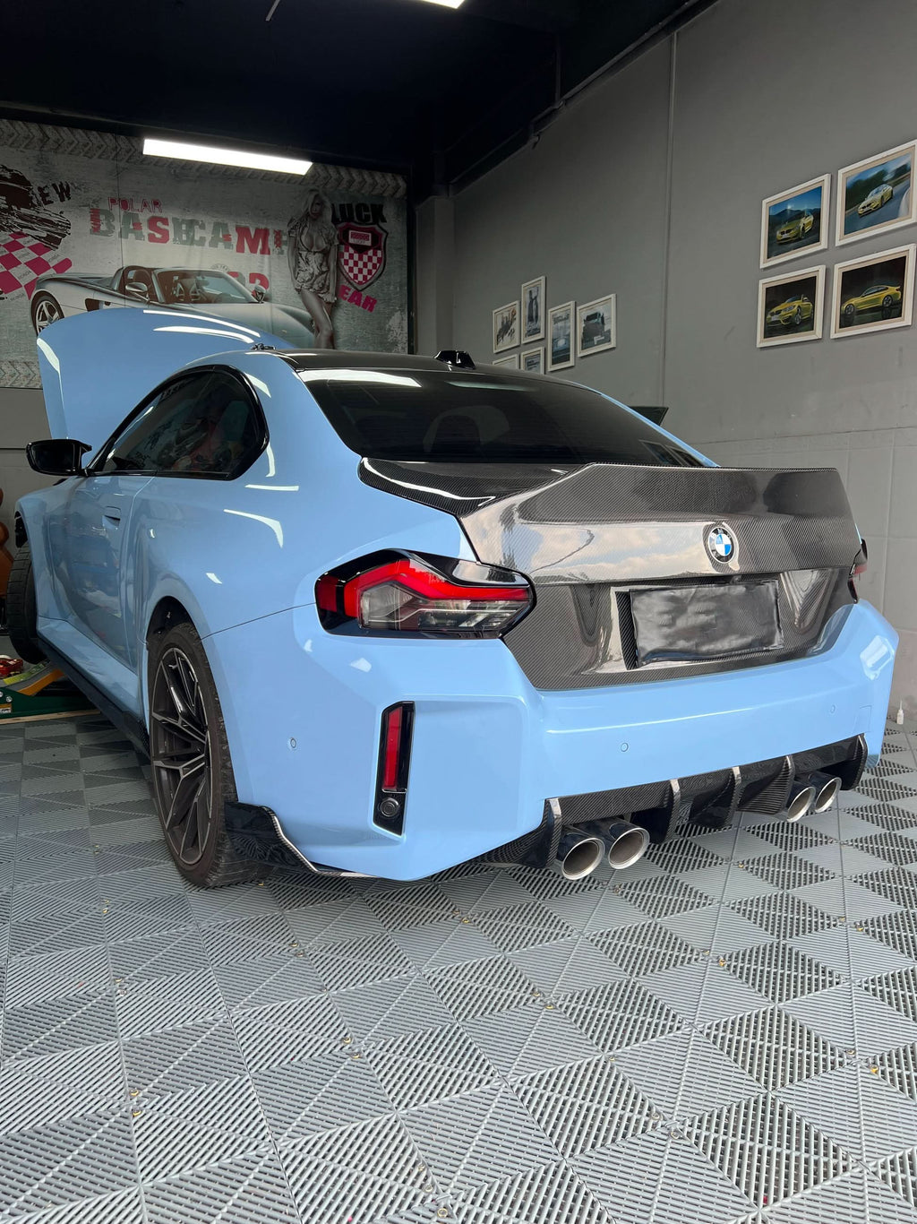 BMW 2 Series G87 M2 Carbon Fiber AT Rear Splitters (2023+)
