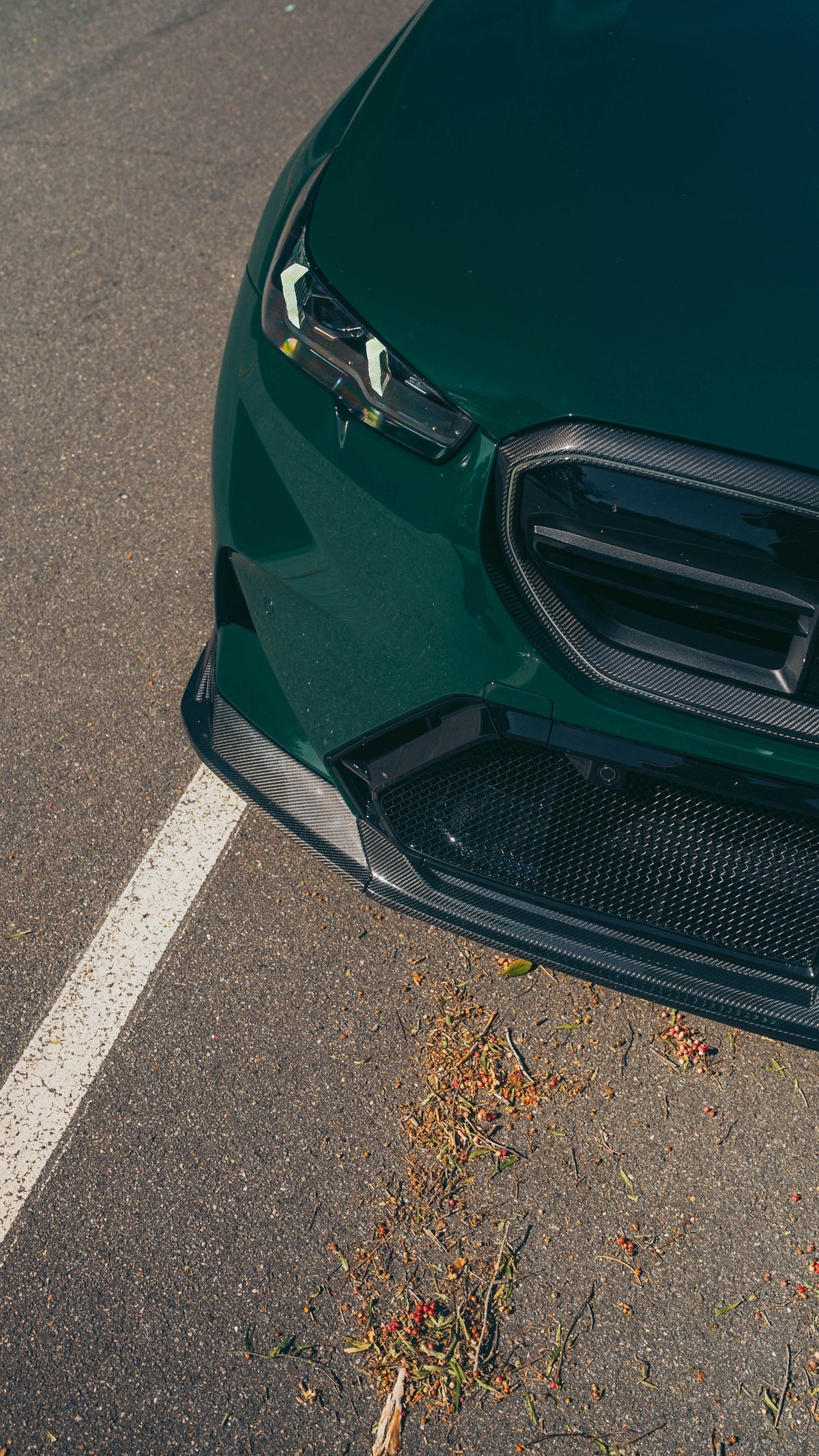 G90/G99 M5/G60 5 SERIES DRY CARBON FIBER FRONT GRILL OVERLAY TRIM