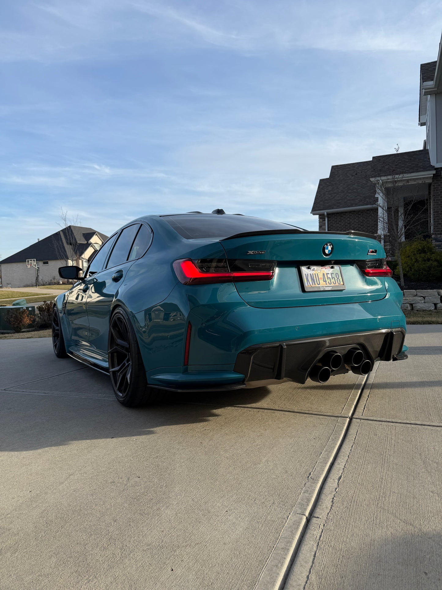 G8X Dry Carbon Fiber Rear Skirt Extensions