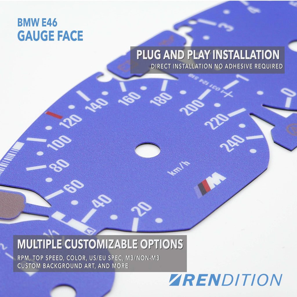 BMW E46 Gauge Cluster Face