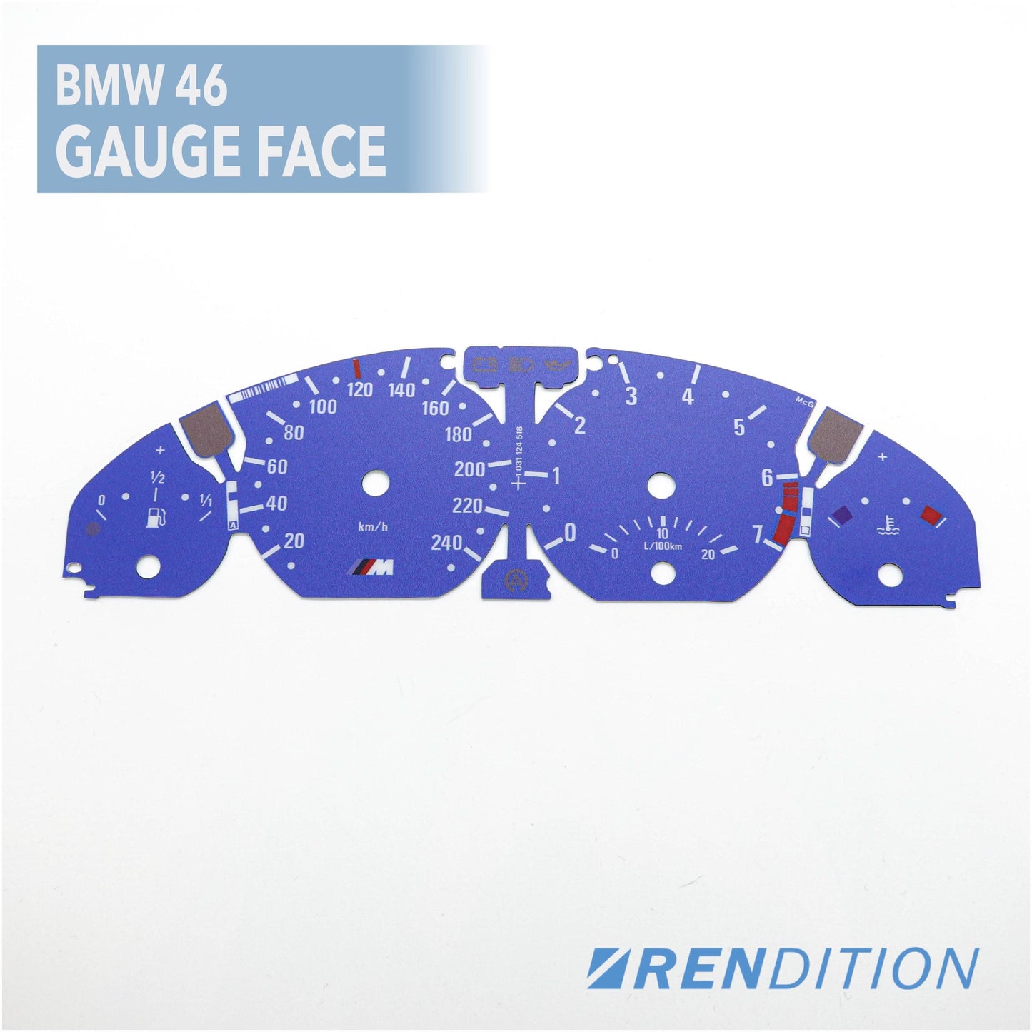 BMW E46 Gauge Cluster Face