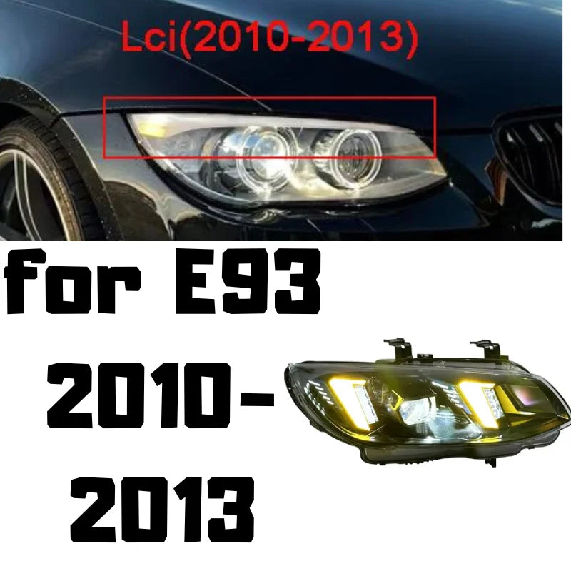 BMW 3 Series M3 E92 / E93 Snake Eye LCI LED Headlight Assembly with Dual-Color DRL 2010 - 2013 (335i / 328i)