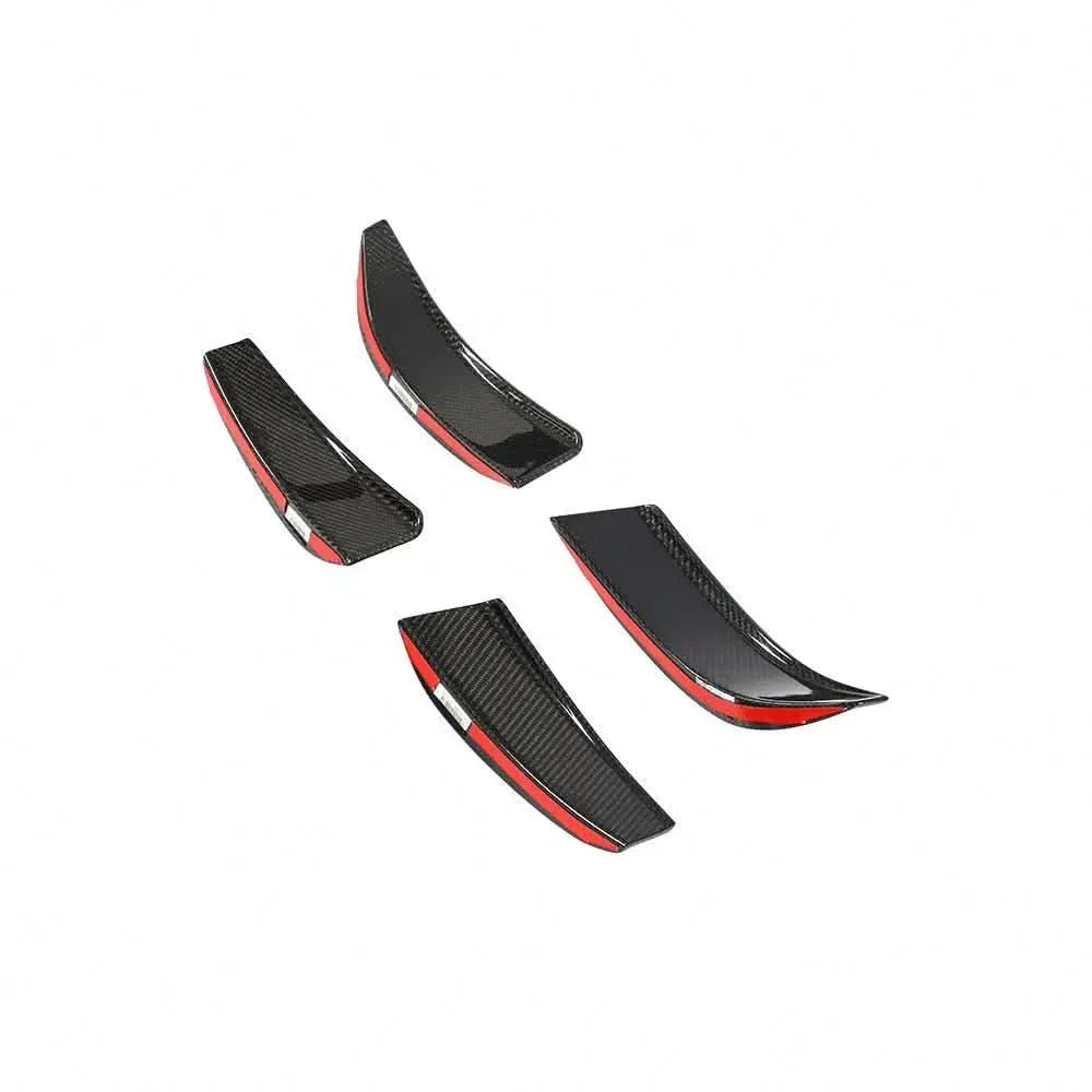 Carbon Fiber Front Bumper Canards Fins & Splitter Aprons for BMW G80 M3 G82 G83 M4 2021-2023