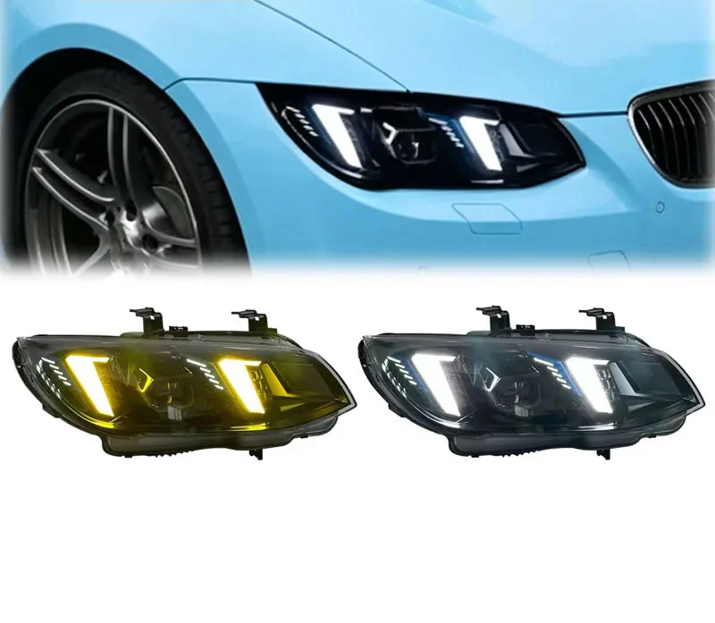 BMW 3 Series M3 E92 / E93 Snake Eye LCI LED Headlight Assembly with Dual-Color DRL 2010 - 2013 (335i / 328i)