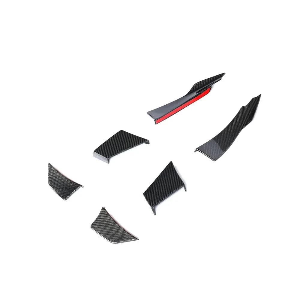 Performance Carbon Fiber Front Canards Bumper Fins for BMW F80 M3 & F82 F83 M4 2014-2020