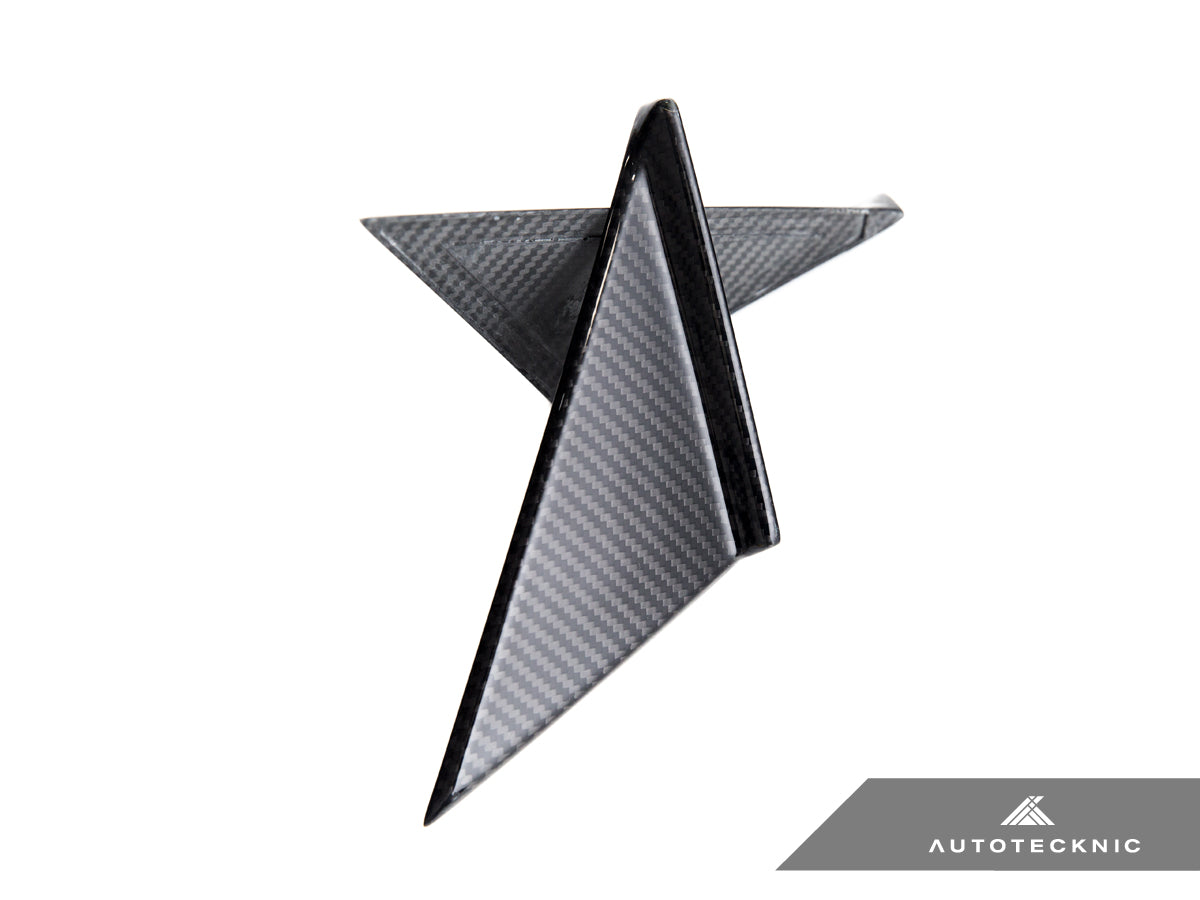 AutoTecknic Version III Dry Carbon Side Mirror Wind Deflector Set - A90 Supra