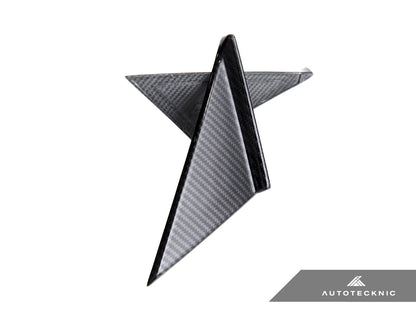 AutoTecknic Version III Dry Carbon Side Mirror Wind Deflector Set - A90 Supra