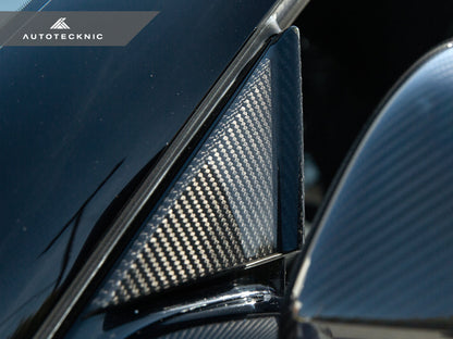 AutoTecknic Version III Dry Carbon Side Mirror Wind Deflector Set - A90 Supra