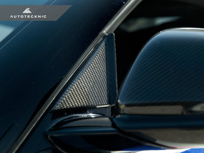 AutoTecknic Version III Dry Carbon Side Mirror Wind Deflector Set - A90 Supra