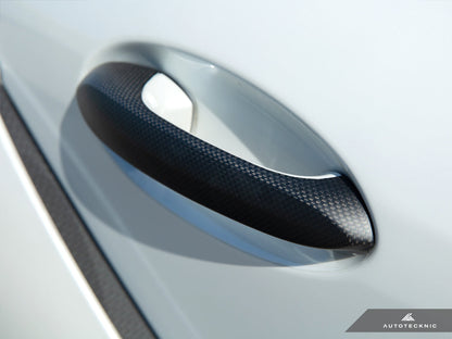 AutoTecknic Carbon Fiber Door Handle Trims - A90 Supra