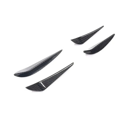 Dry Carbon Fiber Front Bumper Canards (3-Piece Set) – BMW G80 M3 & G82 G83 M4 Competition (2021–Present)