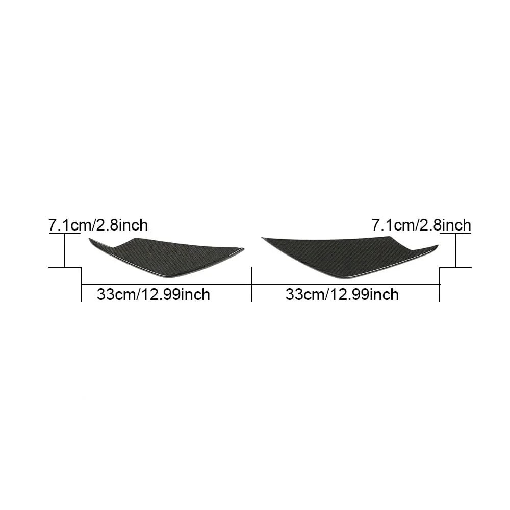 Dry Carbon Fiber Front Bumper Canards – BMW G80 M3 & G82/G83 M4 (2021+)