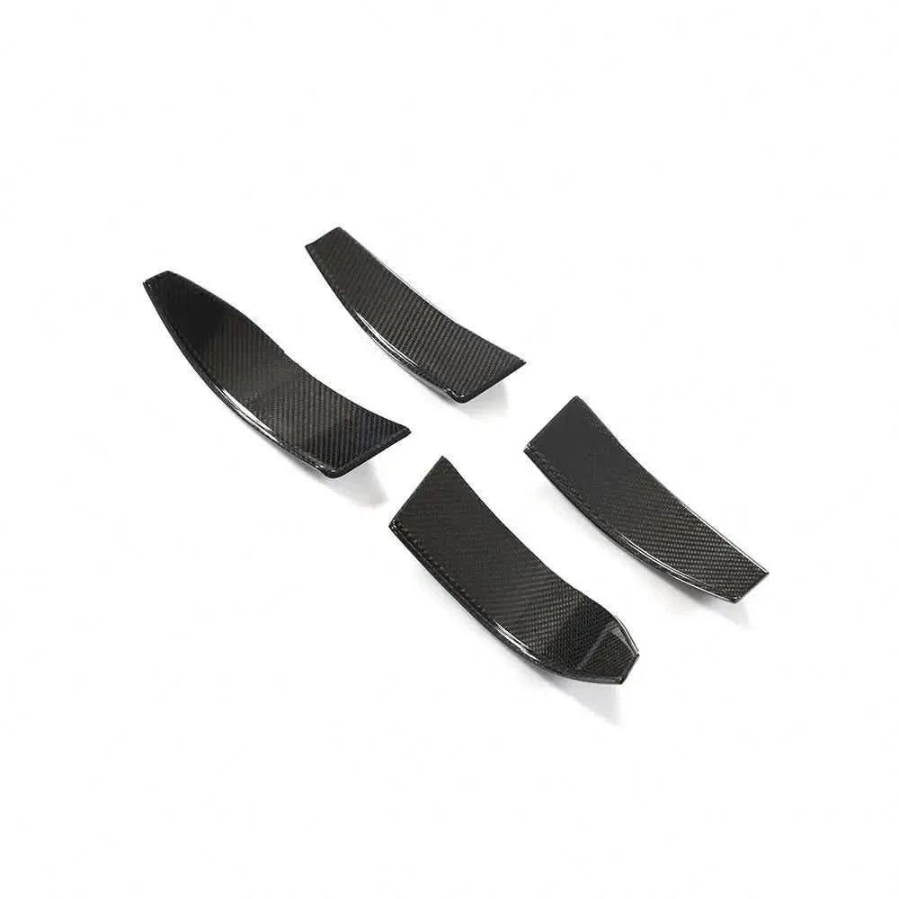Carbon Fiber Front Bumper Canards Fins & Splitter Aprons for BMW G80 M3 G82 G83 M4 2021-2023