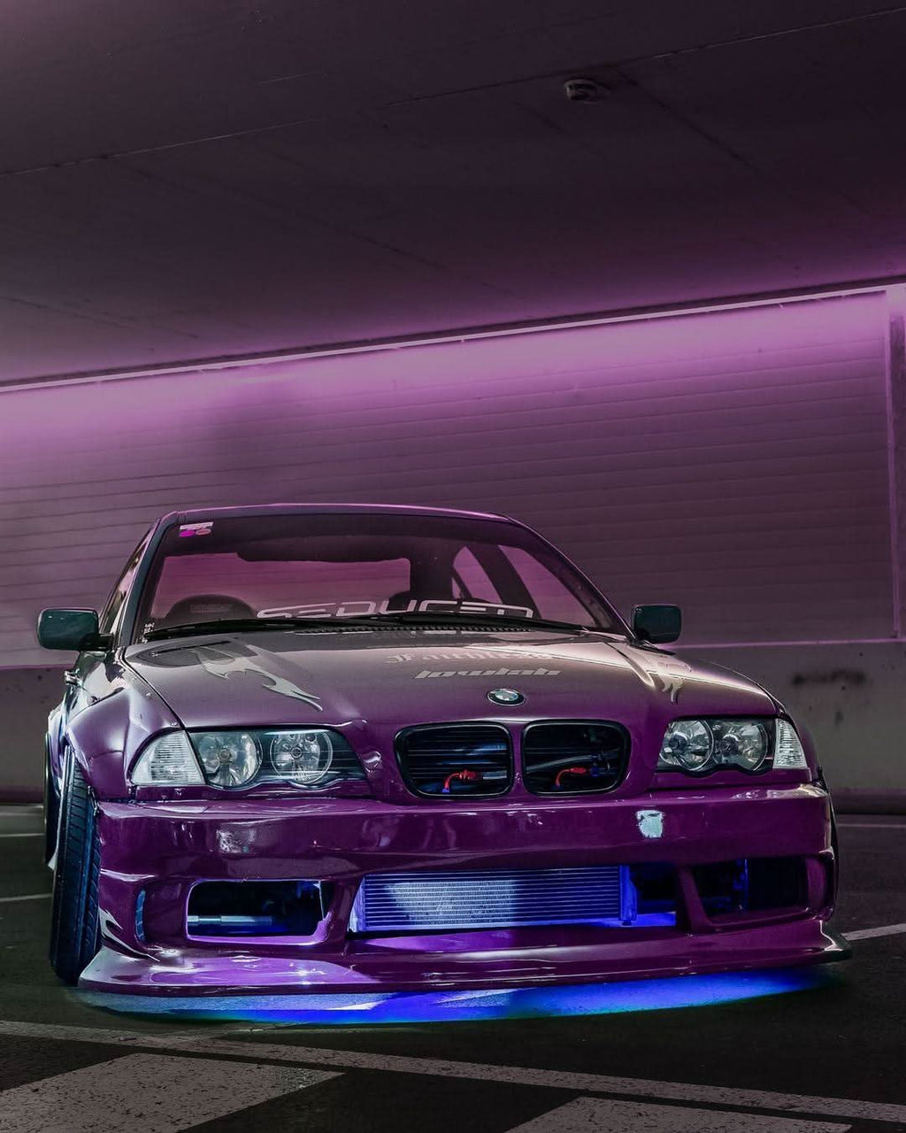 BMW 3-Series E46 Sedan Full Over Fender Kit with Vented Front Fenders - ABS OR Fiberglass