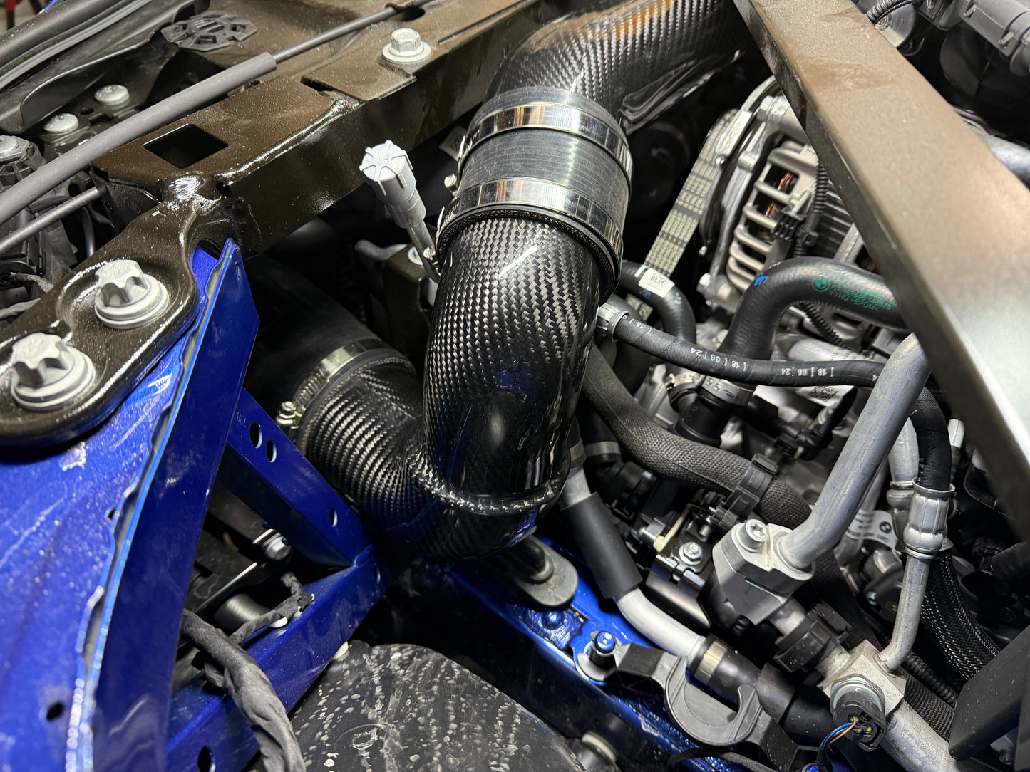 TCM Carbon Fiber Front Mount Intakes BMW M3 M4 M2 G80 G82 G83 G87 S58 | House of Apex - House of Apex