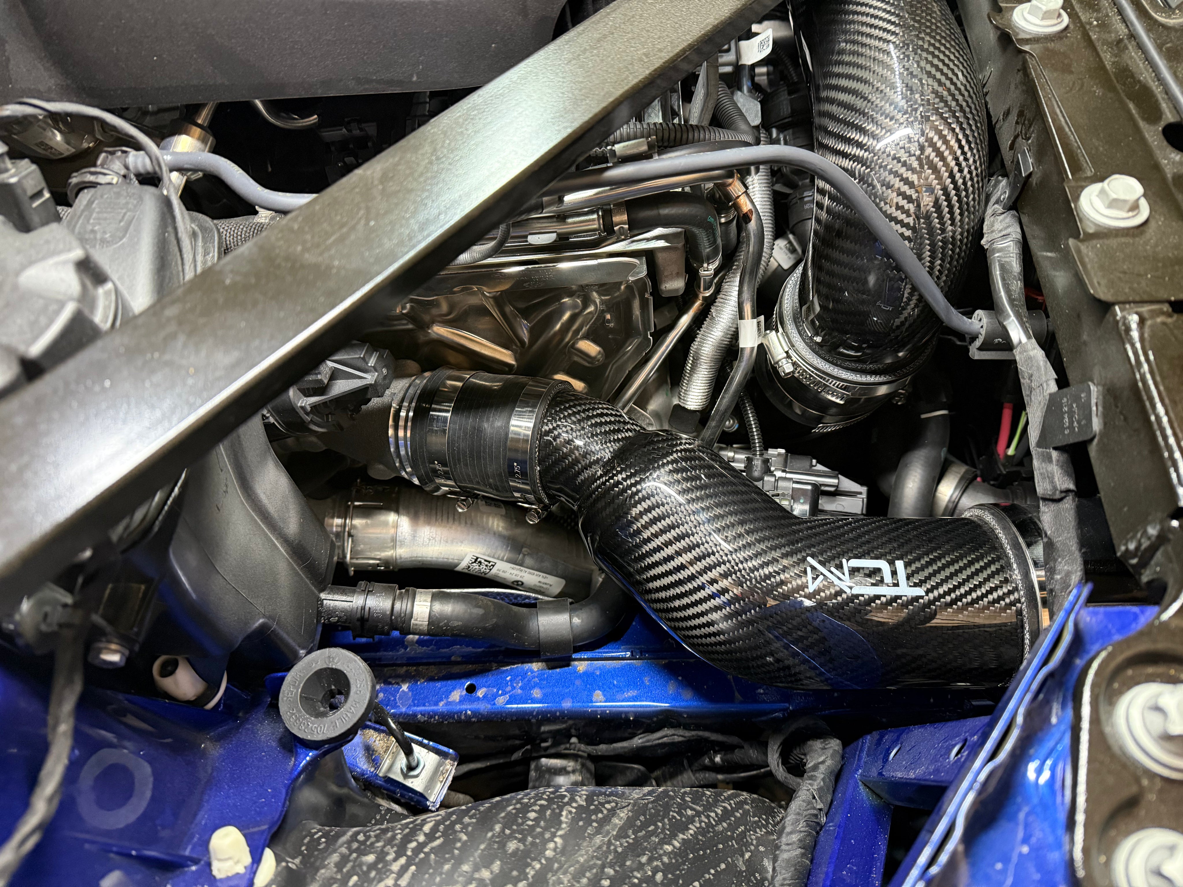 TCM Carbon Fiber Front Mount Intakes BMW M3 M4 M2 G80 G82 G83 G87 S58 | House of Apex - House of Apex