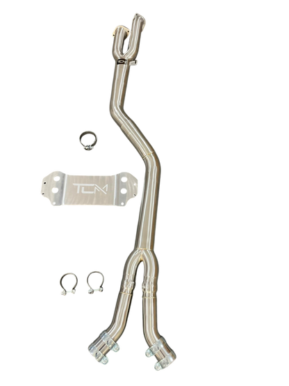 TCM 3.5" Single Midpipe w/Brace BMW M3 | M4 G80 G82 G83 S58 | House of Apex - House of Apex