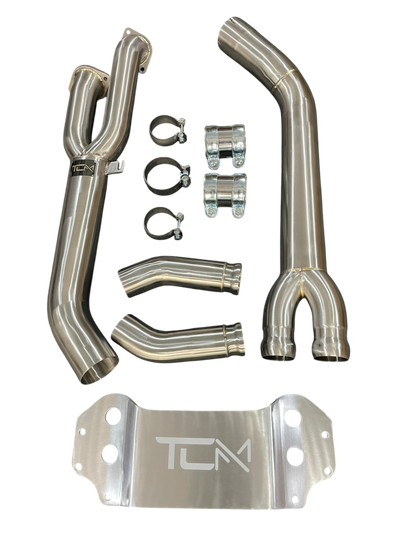 TCM 3.5" Single Midpipe w/Brace BMW M3 | M4 G80 G82 G83 S58 | House of Apex - House of Apex