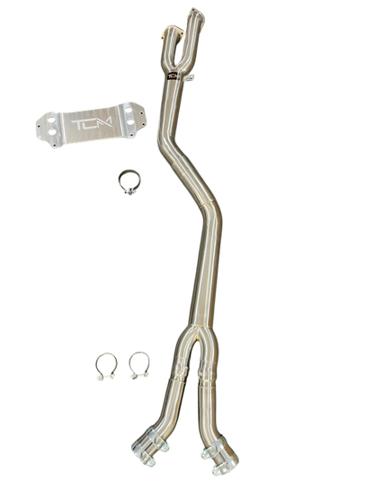 TCM 3.5" Single Midpipe w/Brace BMW M3 | M4 G80 G82 G83 S58 | House of Apex - House of Apex
