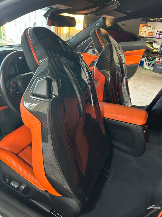G8X Dry Carbon Fiber Seat Back Replacement Set
