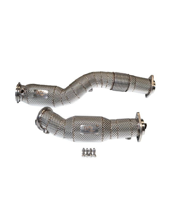 IRL G8X MaxFlow Resonated Race Downpipes
