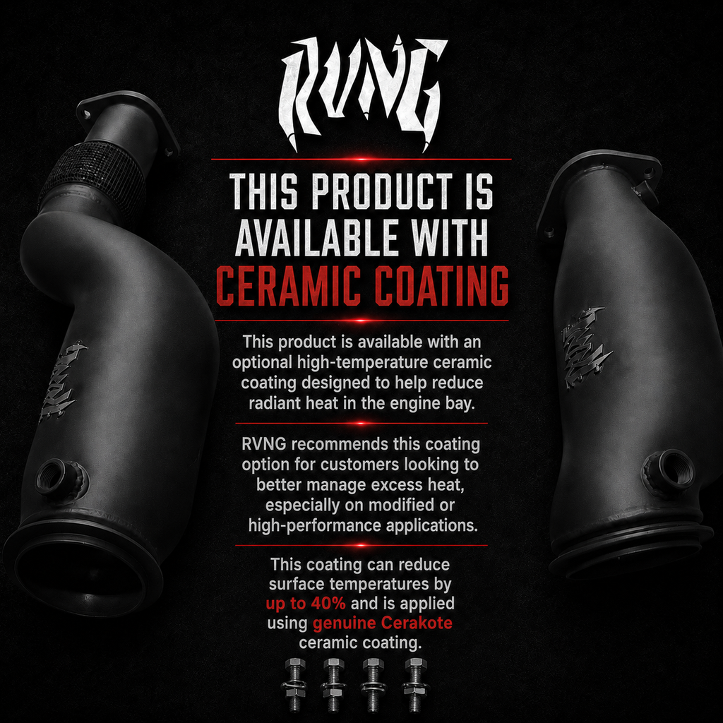 Rvng (F90,F91,F92,F93) M5 & M8 S63 XL Flow Series 3.5” inlet Downpipes