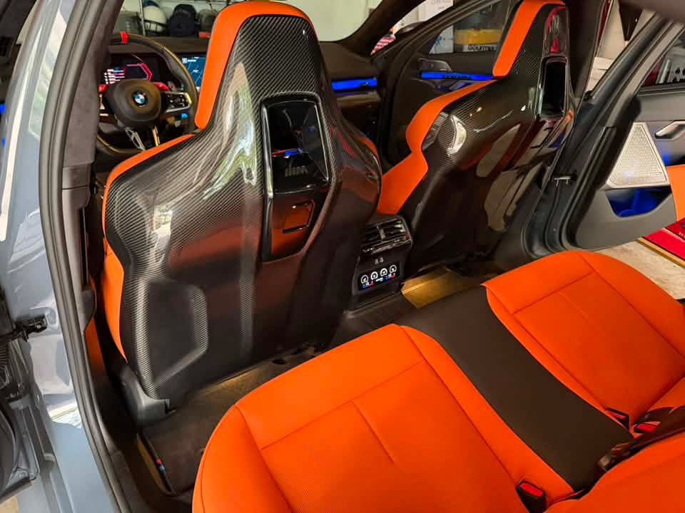 G90 / G99 M5 OEM Style Dry Carbon Fiber Seat Back Covers