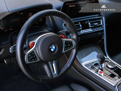 AutoTecknic Replacement Carbon Steering Wheel Top Cover - G80 M3 | G82/ G83 M4
