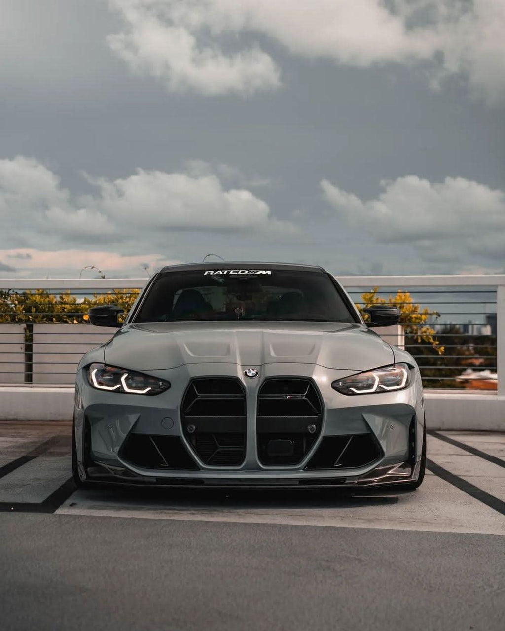 BMW 3 Series M3 G80 M4 G82 CSL Style Carbon Fiber Front Grille (2021 - 2023)