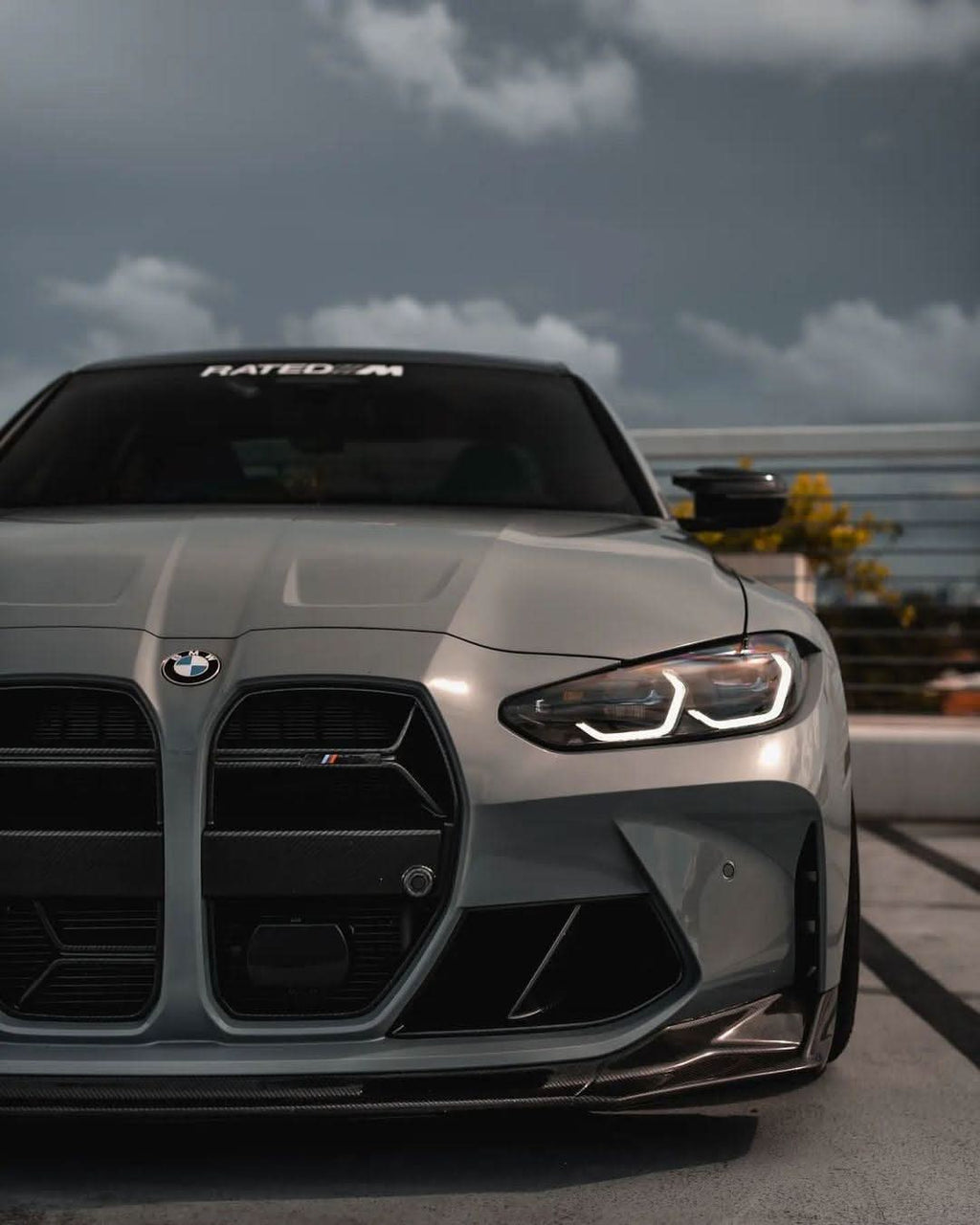 BMW 3 Series M3 G80 M4 G82 CSL Style Carbon Fiber Front Grille (2021 - 2023)