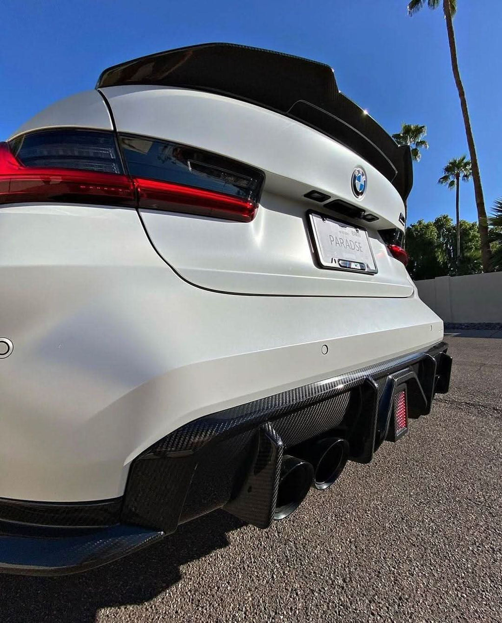 BMW 3 Series G20 G28/G80 M3 PSM Style Carbon Fiber Trunk Spoiler (2019 - 2024)