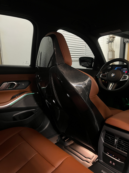 G8X Dry Carbon Fiber Seat Back Covers