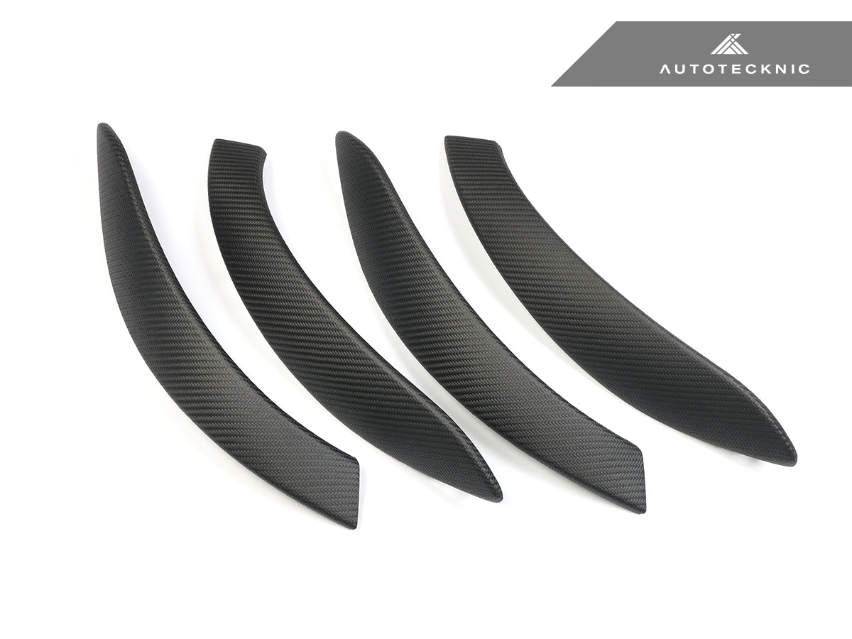 AutoTecknic Carbon Door Grip Handle Trim Set - F30 3-Series