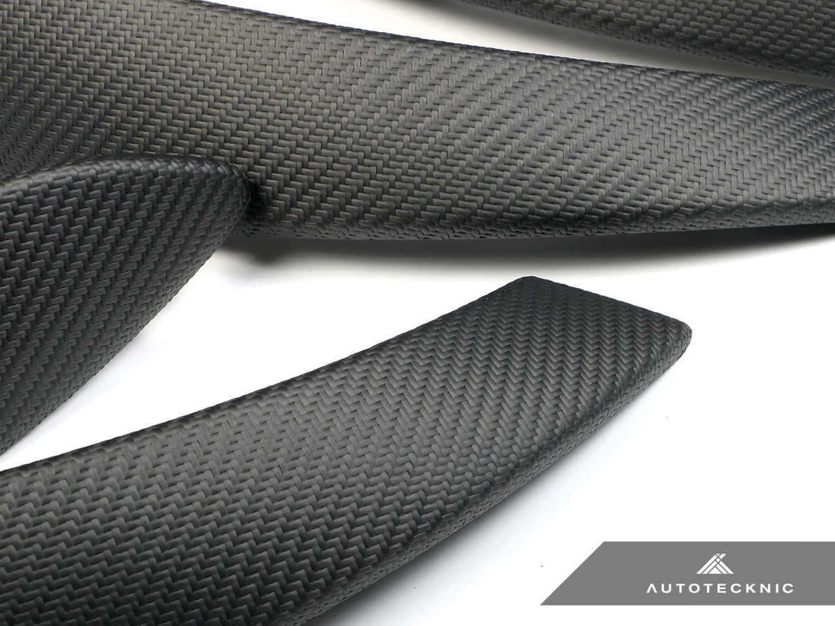 AutoTecknic Carbon Door Grip Handle Trim Set - F30 3-Series