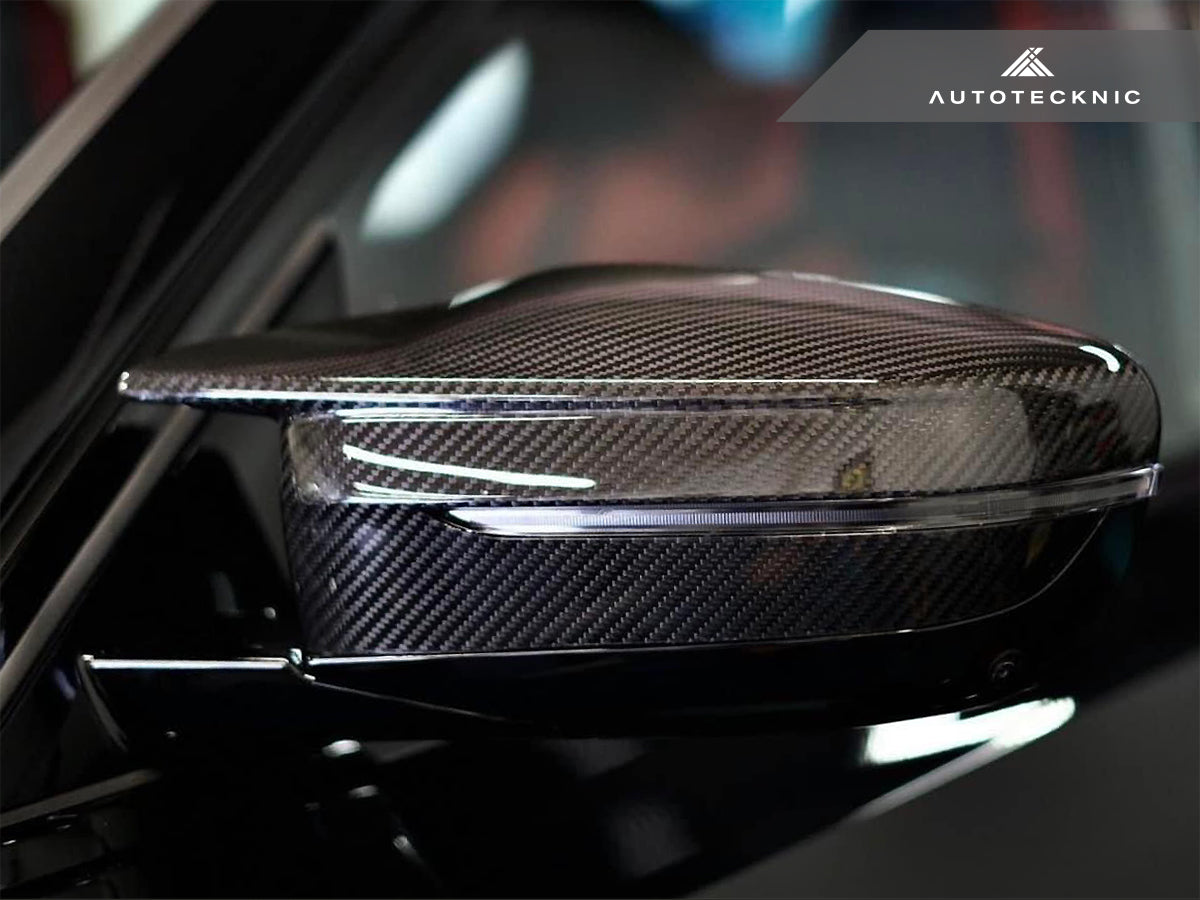 AutoTecknic Dry Carbon Fiber Mirror Covers - G20 M340I LCI