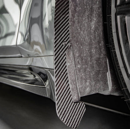 G8X SQ Dry Carbon Fiber Front Mud Flaps