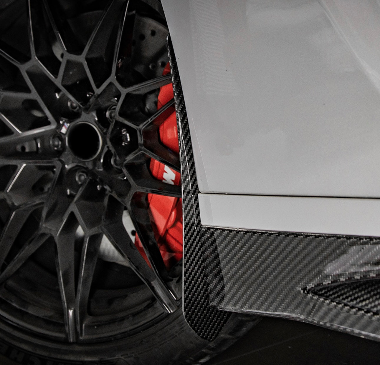 G8X SQ Dry Carbon Fiber Front Mud Flaps