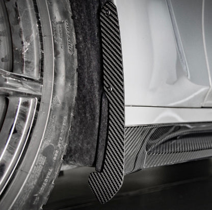 G8X SQ Dry Carbon Fiber Front Mud Flaps