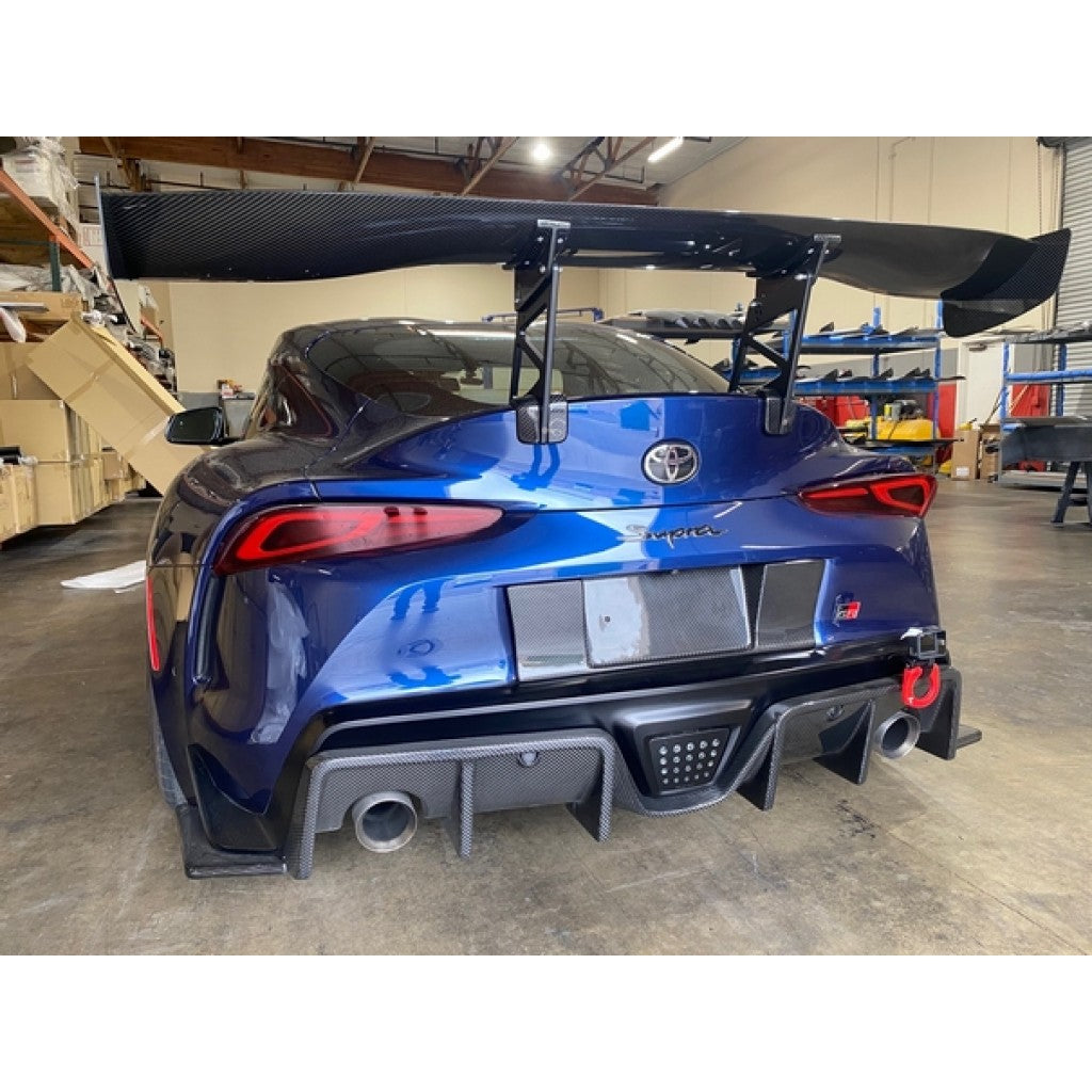 Carbon Fiber Toyota Supra A90 License Plate Backing 2020-2023 | House of Apex - House of Apex