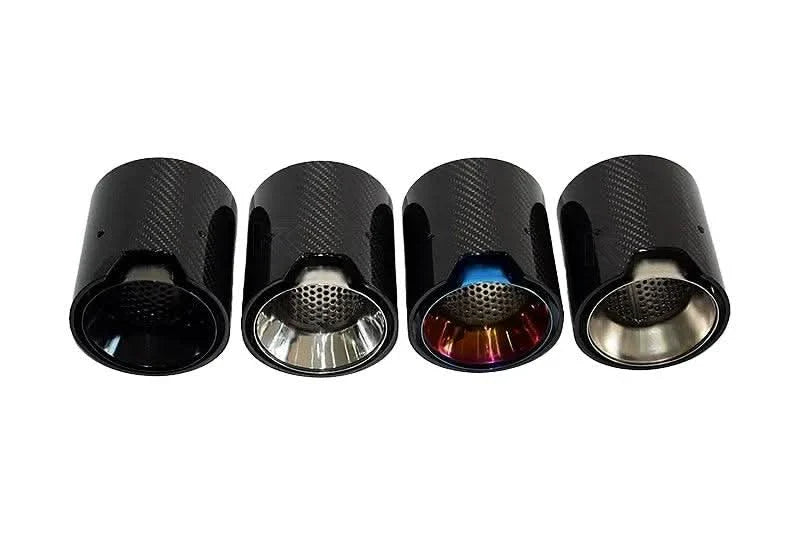 BMW 2/3/4 Series M2 M3 M4 G80 G81 G82 G87 Single Carbon Fiber Muffler Tip Set (2020+)