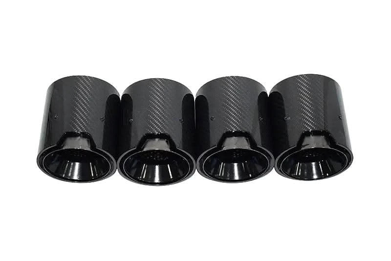 BMW 2/3/4 Series M2 M3 M4 G80 G81 G82 G87 Single Carbon Fiber Muffler Tip Set (2020+)